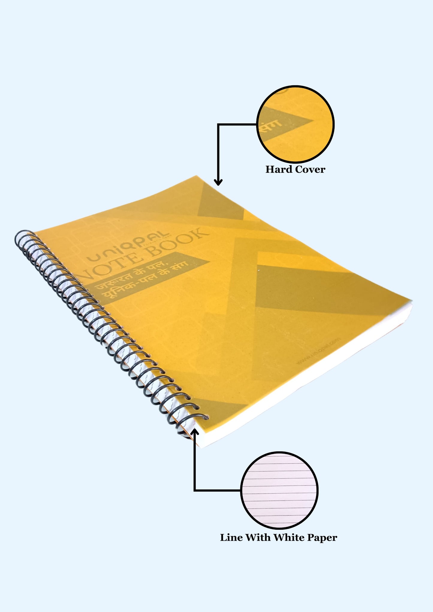 A4 Size Ruled Notebook Set of 1 - 120 Pages of Quality Paper for All Your Writing Needs