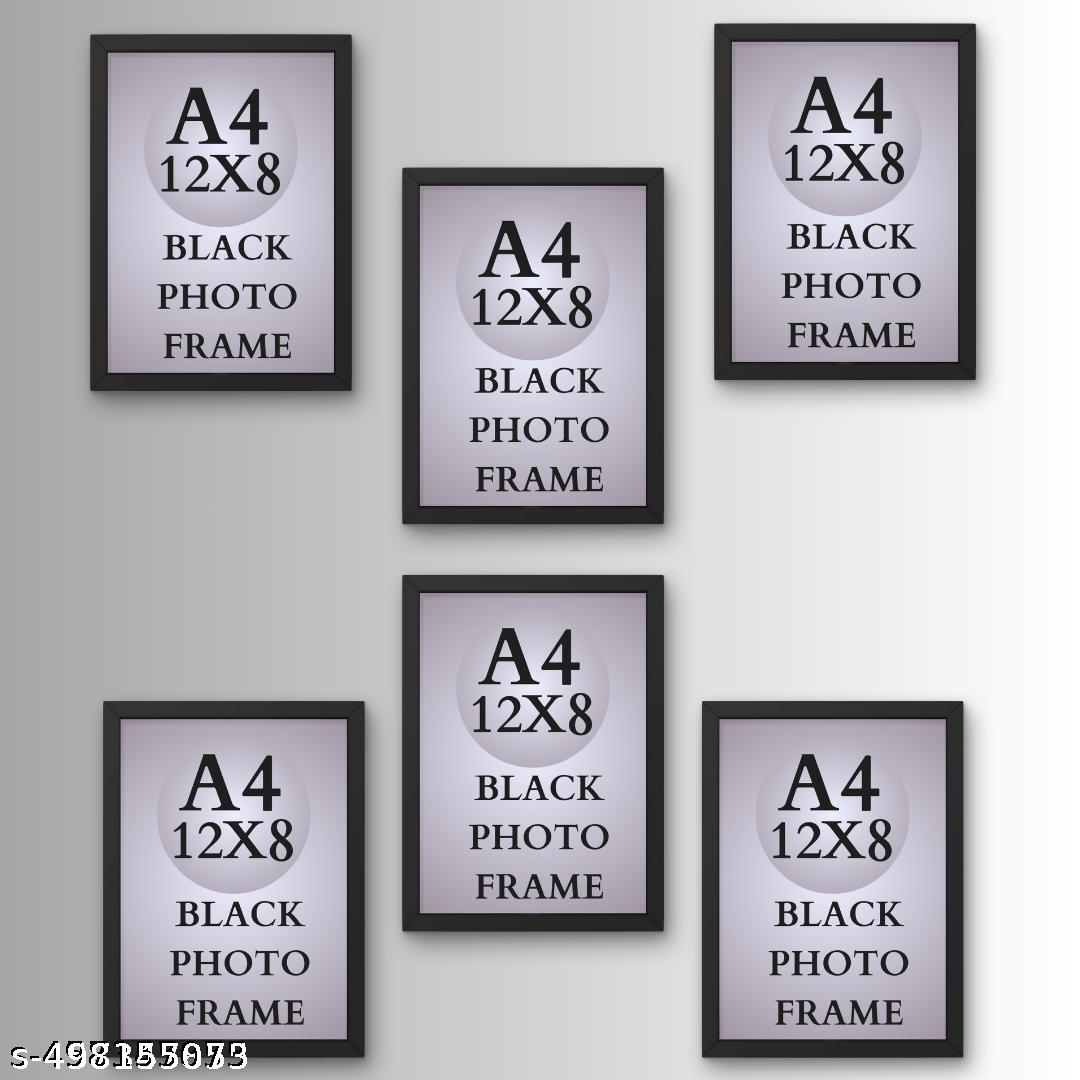 Black A4 Photo Frame – Perfect Fit for Artwork, Certificates, and Photos