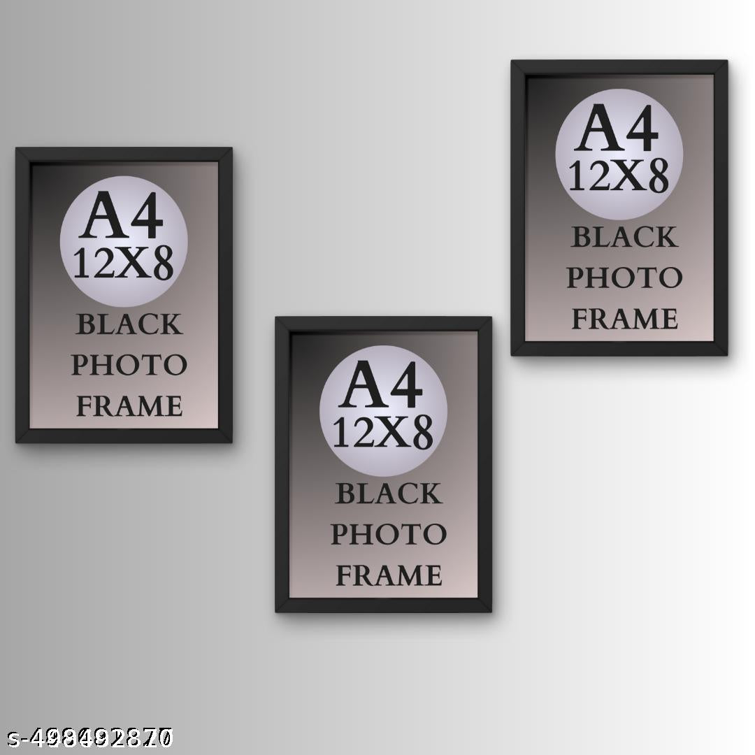 Sleek Black A4 Photo Frame – Ideal for Showcasing Art and Memories