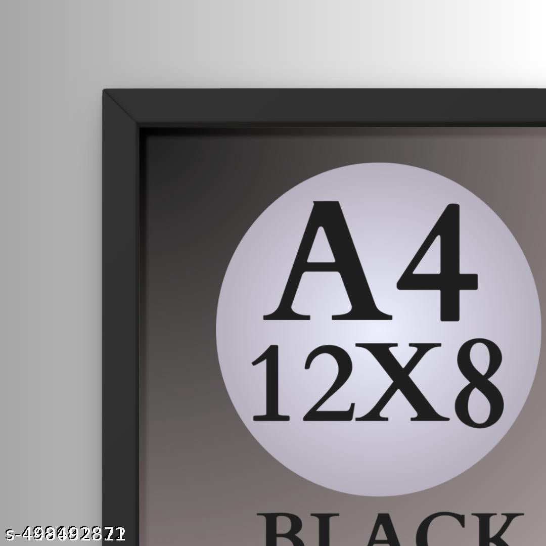 Sleek Black A4 Photo Frame – Ideal for Showcasing Art and Memories